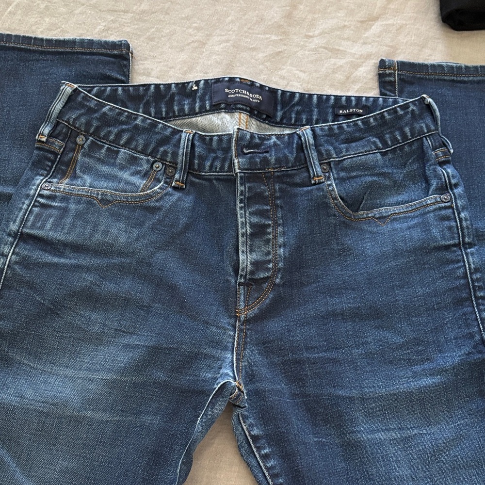 Scotch and Soda Men's Blue Jeans